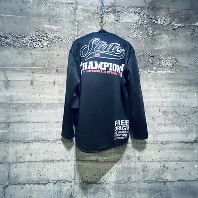 SF3029 Switch Remarkable State Champions Long Sleeve Graphic Jersey Black