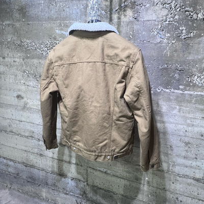 163650122 Levi’s Canvas Type 3 Sherpa Trucker Jacket Cougar Brown