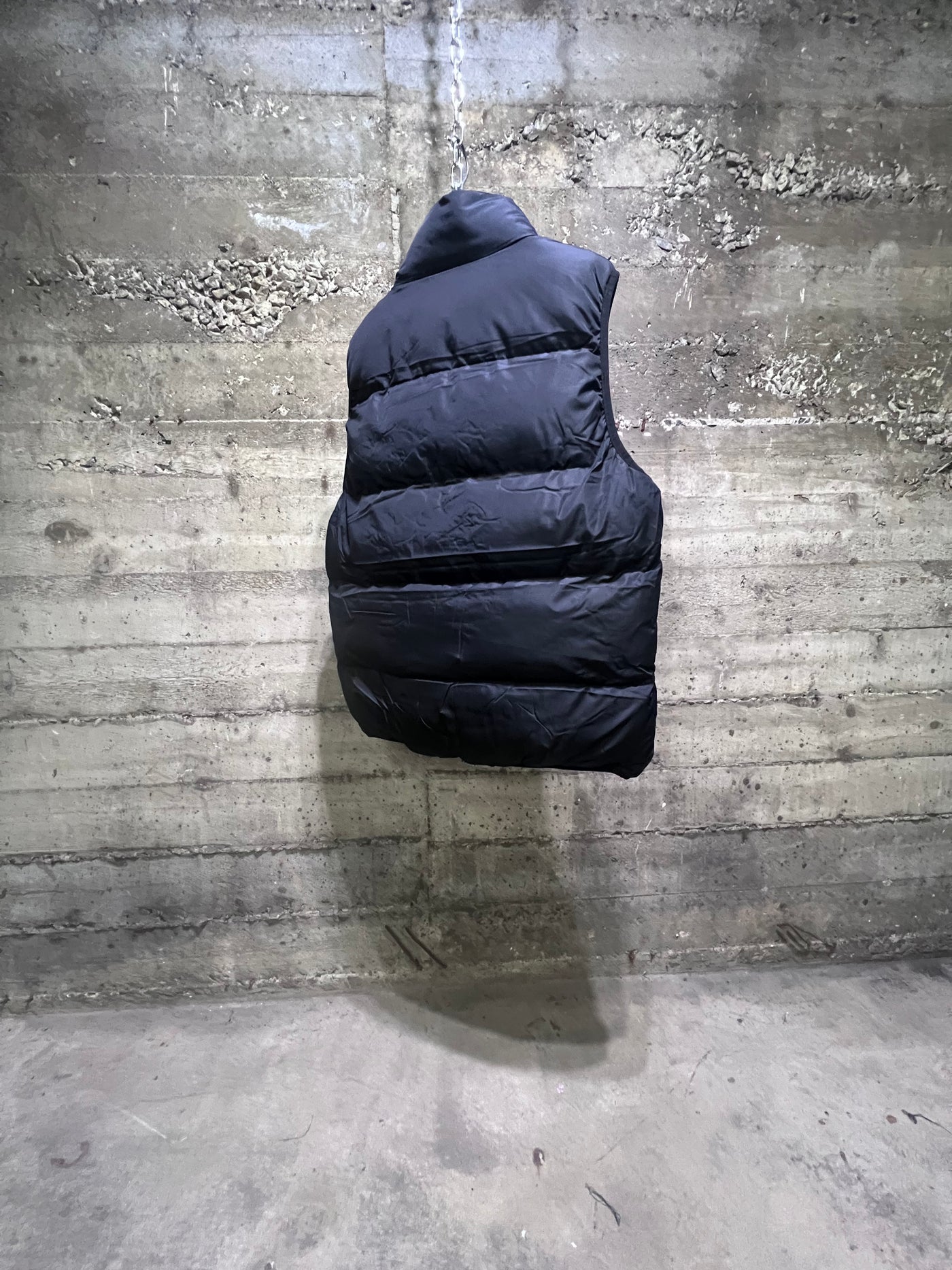 MV055 Robert Phillipe Windproof Puffer Sleeveless Winter Jacket Vest Black