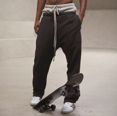 Fear of God Essentials Relaxed Sweatpant Stretch Limo Black Men's - SS22