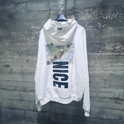 FLH461 Fifth Loop Just Be Nice Pullover Hoodie White Vanilla