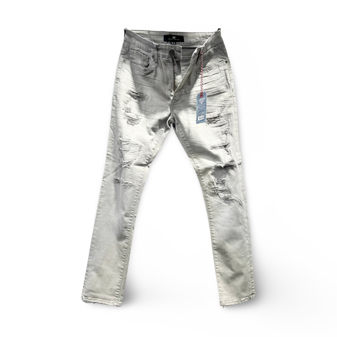 JNS0035 Jordan Craig Jeans Aaron Slim Fit Denim Light Grey Skinny
