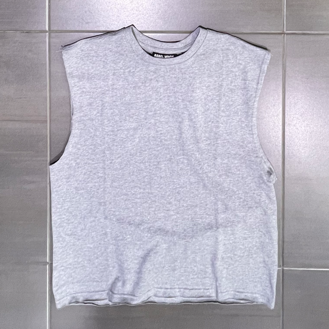351-151 Rebel Minds Heather Grey Sleeveless T-Shirt