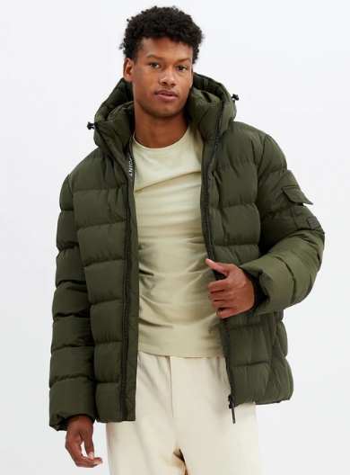 7368207 Piont Zero Avalanche Quilted Touchless Puffer Jacket Leek