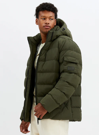 7368207 Piont Zero Avalanche Quilted Touchless Puffer Jacket Leek