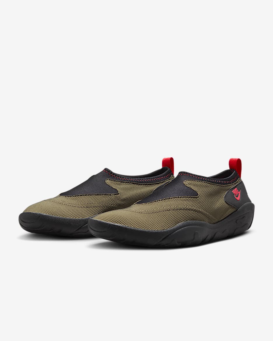 FZ5627-200 Nike Aqua Turf Medium Olive Black University Red Men's