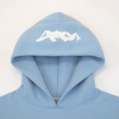 Heavyweight Chenille Hoodie - Celeste Blue