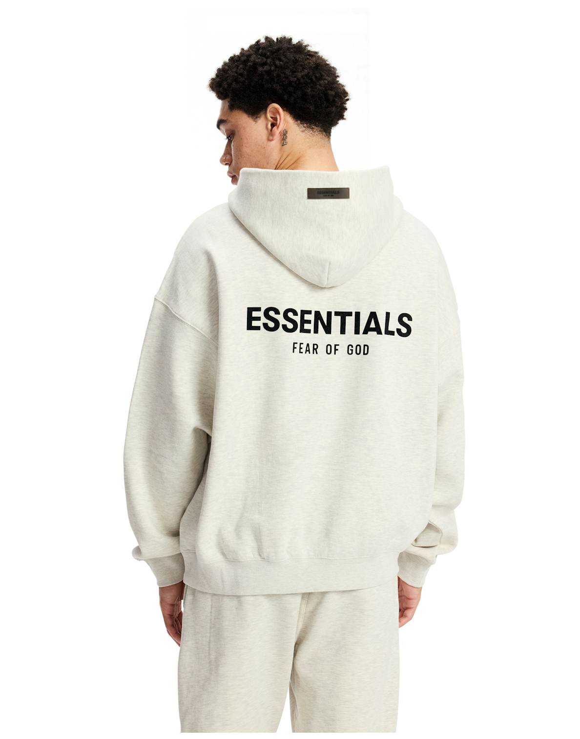 FEAR OF GOD ESSENTIALS HOODIE LIGHT OATMEAL