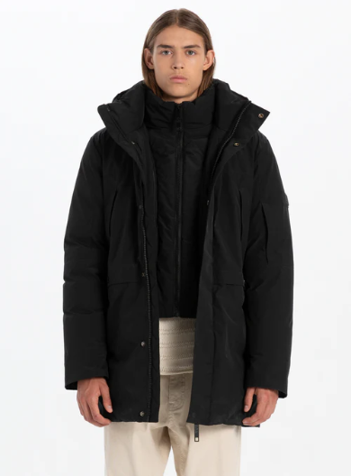 Point Zero Duncansby Non Quilted Parka Jacket (Black)