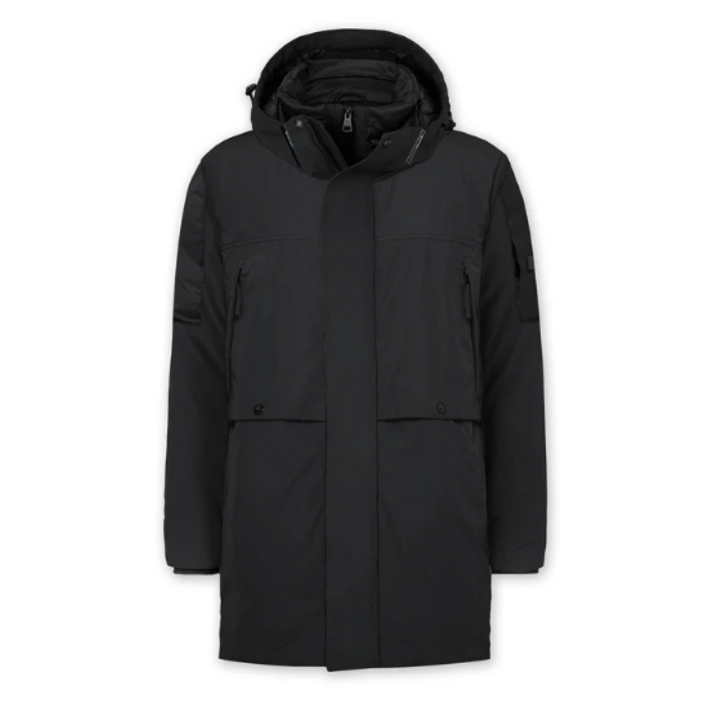 Point Zero Duncansby Non Quilted Parka Jacket (Black)