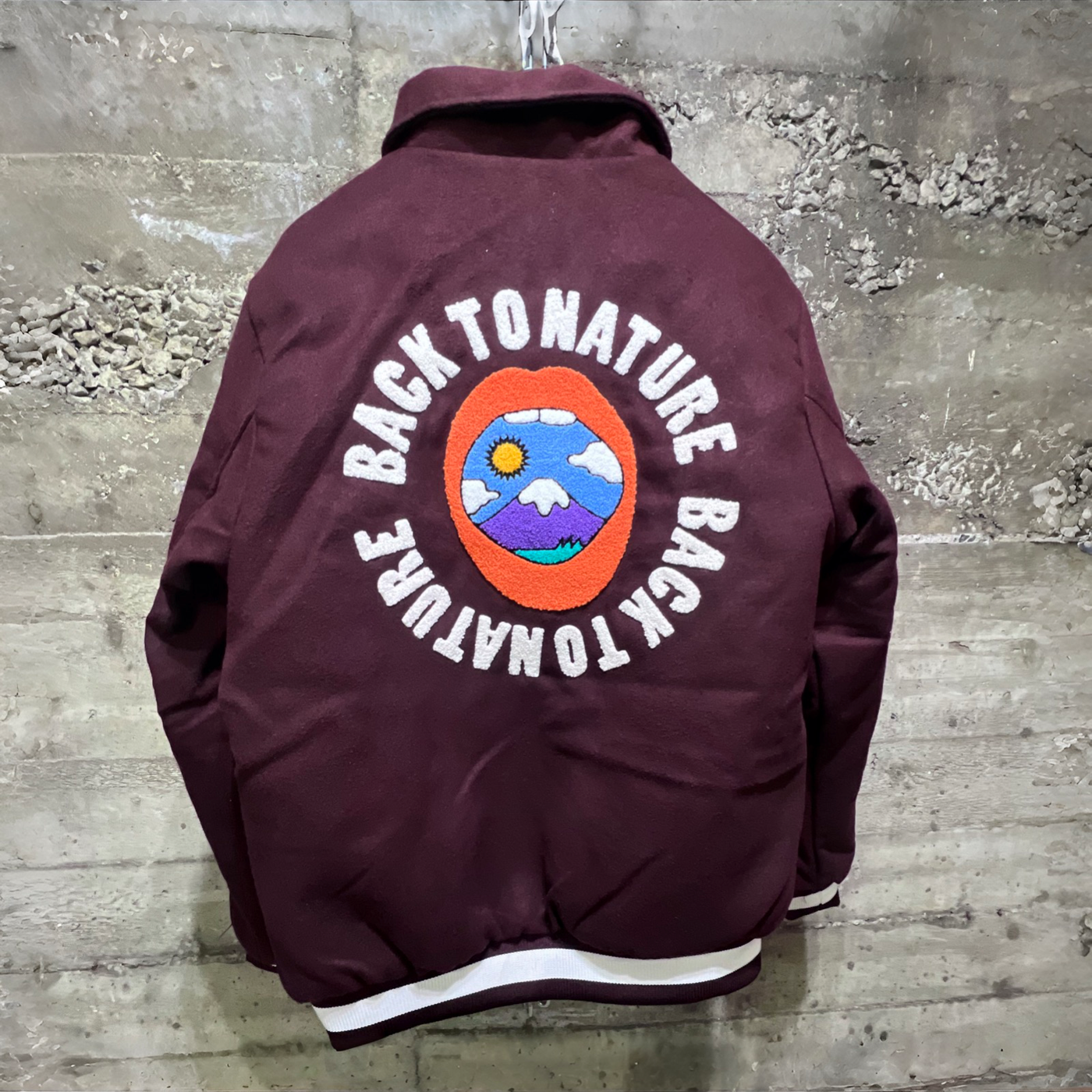 FLJ333 Fifth Loop Back To Nature Bomber Jacket Bitter Chocolate