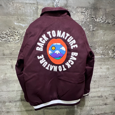 FLJ333 Fifth Loop Back To Nature Bomber Jacket Bitter Chocolate