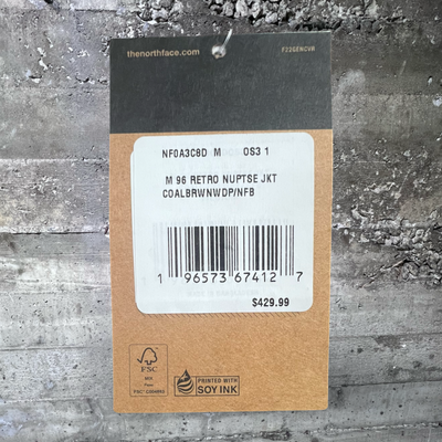 NF0A3C8DOS3 The North Face 1996 Retro Nuptse Jacket Coal Brown