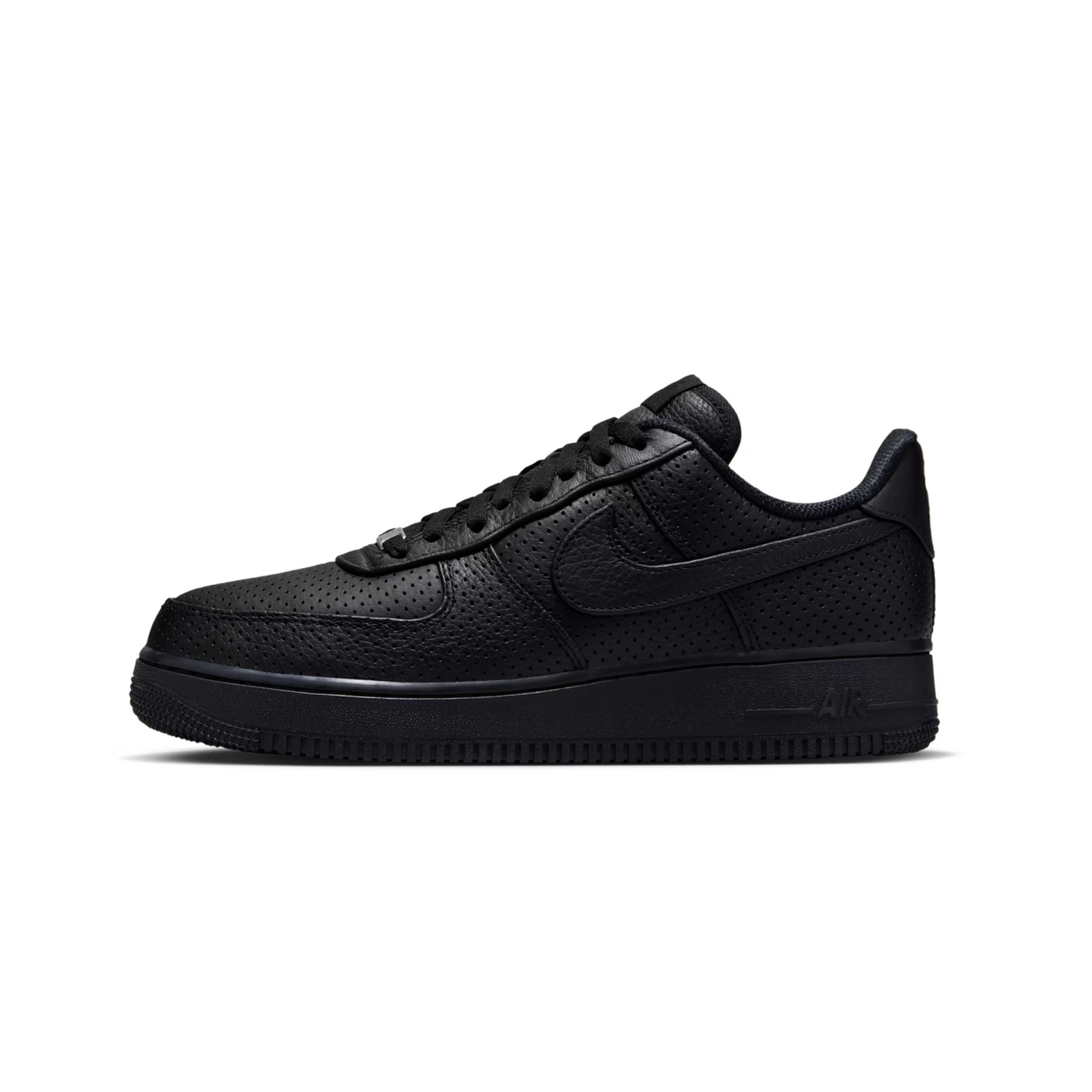 HF8189-001 Nike Air Force 1 Low SP Triple Black Perforated Men's
