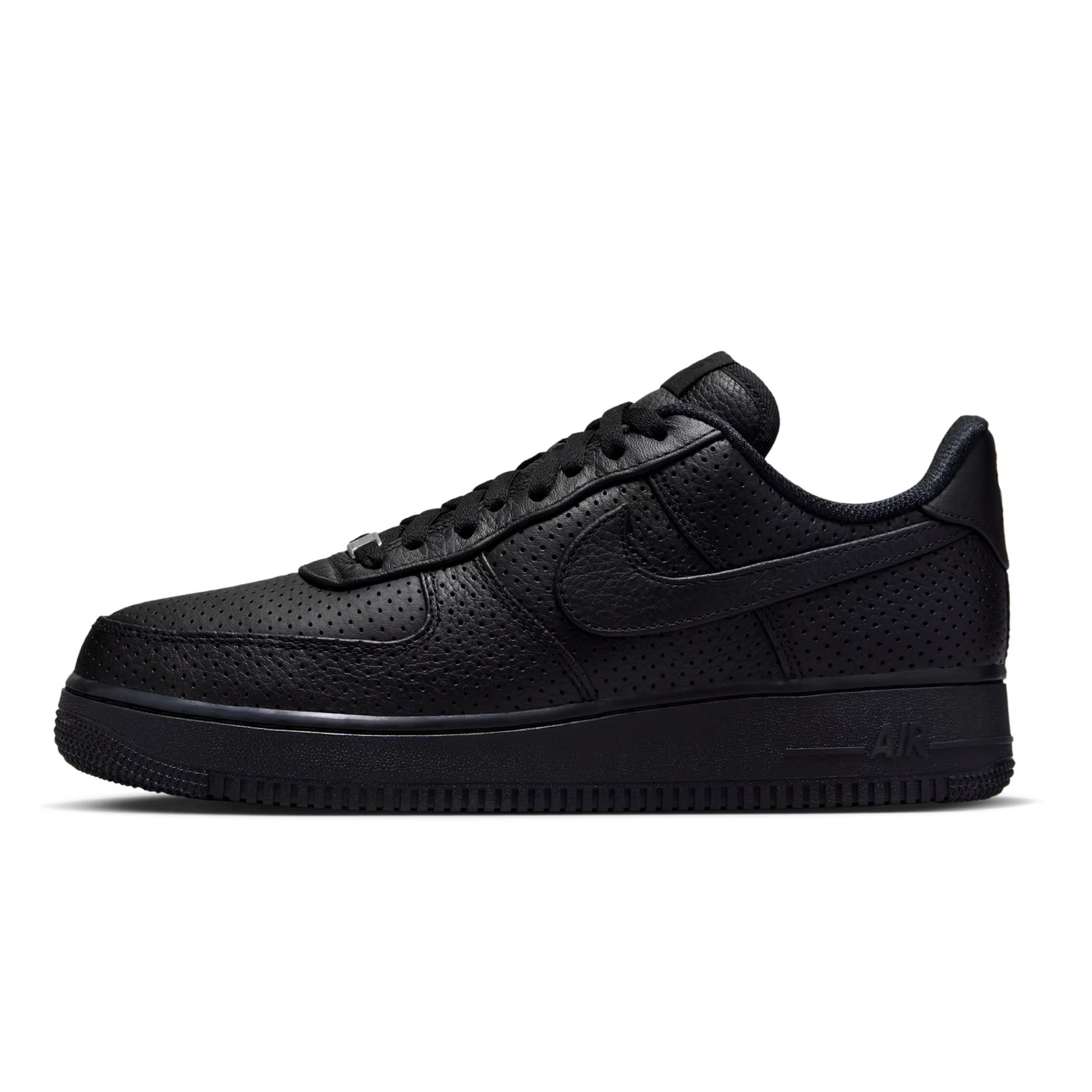 HF8189-001 Nike Air Force 1 Low SP Triple Black Perforated Men's