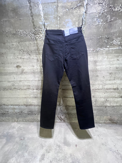 372 Matrix Vapor Rise Black Slim Straight Jeans