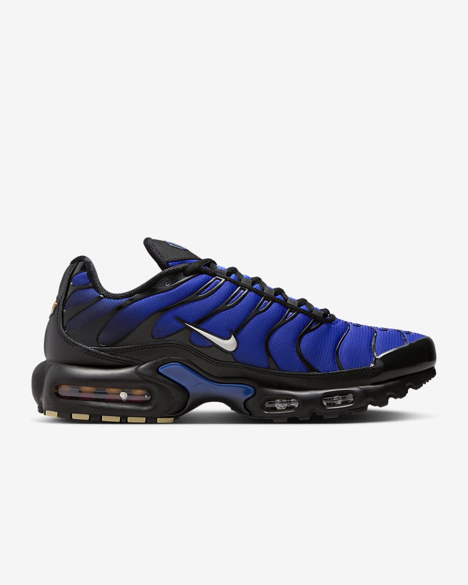 FQ7331-001 Nike Air Max Plus Premium Black Racer Blue Men's