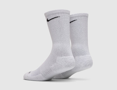 SX664-100 Nike Everyday Dri-Fit Socks Size 12-15 White (1-Pair)