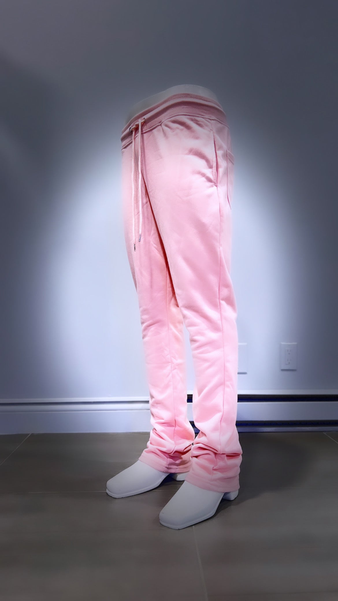 M5690APNK Waimea Pink Stacked Fit Flare Leg Joggers
