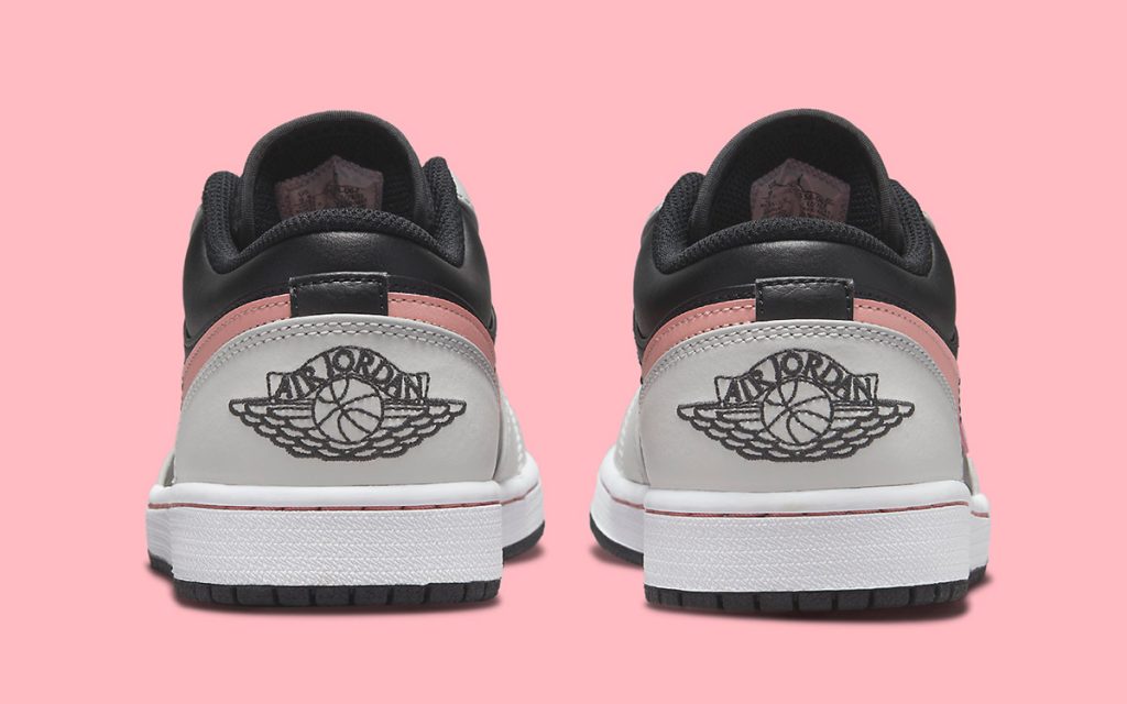 553558-062 Air Jordan 1 Low black/ grey/pink /white