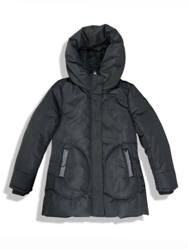 8758539 Point Zero Lindsay Quilted shawl hooded coat Black