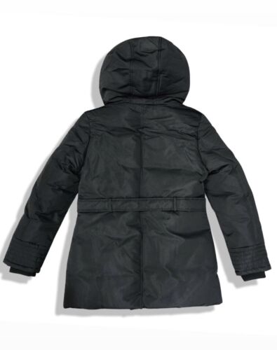 8758539 Point Zero Lindsay Quilted shawl hooded coat Black