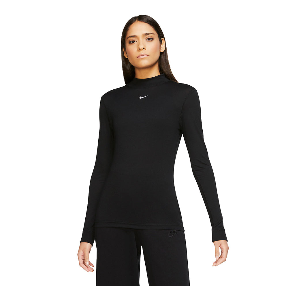CZ4985-010 Nike Sportswear Women's Long-Sleeve Mock-Neck Top