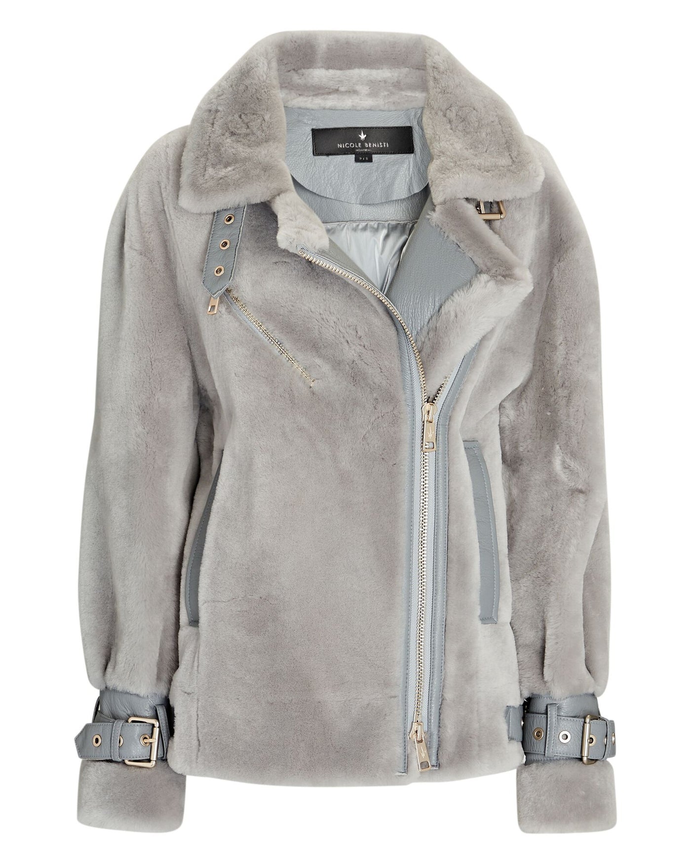 NLJ70113 Nicole Benisti Grand Shearling Grey Quilted 90% Goose Down