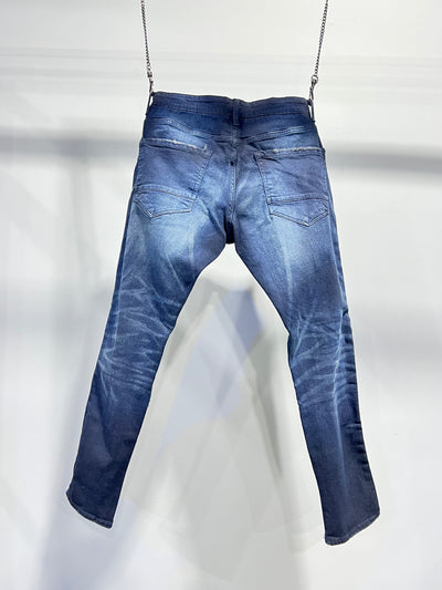 JNS0031 Jordan Craig Jeans Slim Fit Blue Strip Spandex Denim #J-030