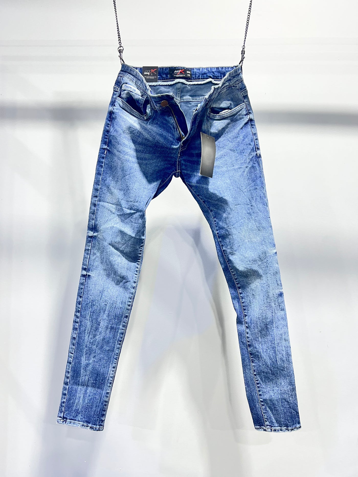 JNS0027 MTX Jeans Slim Fit Denim Skinny Light Blue MTX220419
