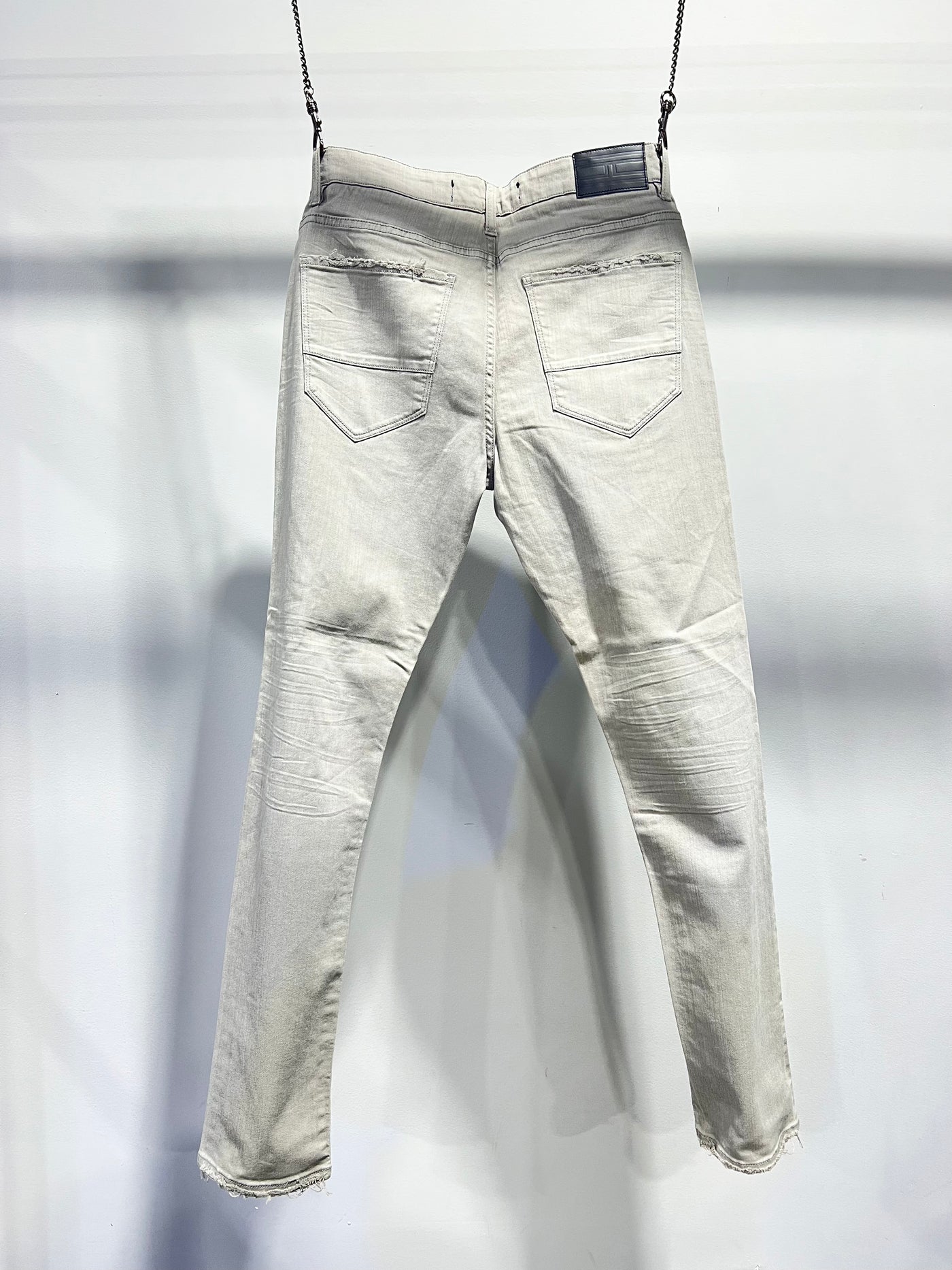 JNS0035 Jordan Craig Jeans Aaron Slim Fit Denim Light Grey Skinny #28040