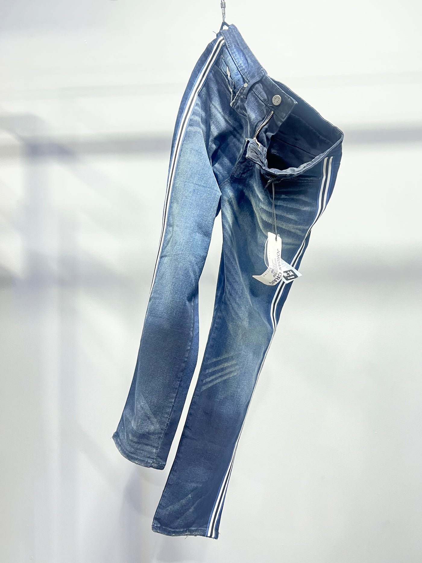 JNS0031 Jordan Craig Jeans Slim Fit Blue Strip Spandex Denim #J-030